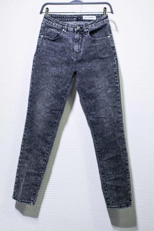 Sexy Woman Jeans Marmorizzato Vita Alta