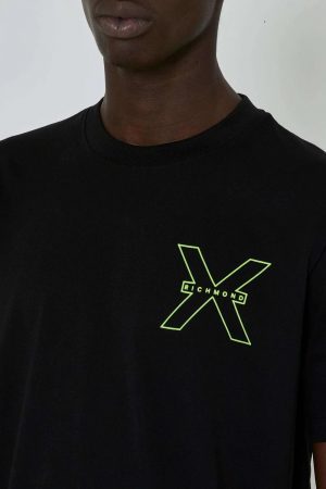 John Richmond X T-Shirt con stampa gommata
