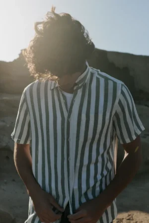 Blend Camicia Aban misto lino